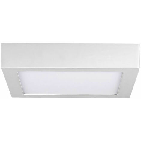 Plafoniera lampada da soffitto lampada da soggiorno camera da letto, quadrata color crema, LED 18W 1220Lm bianco neutro, LxLxP 22,5x22,5x4cm