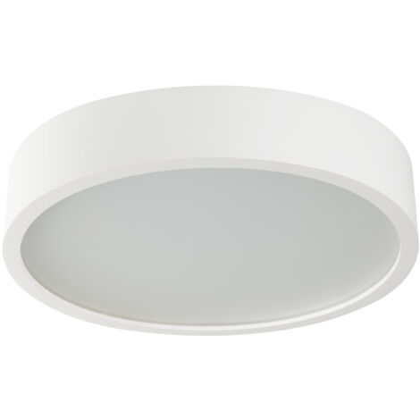 plafoniera lampada parete legno applique 275 mm E27 bianco tondo
