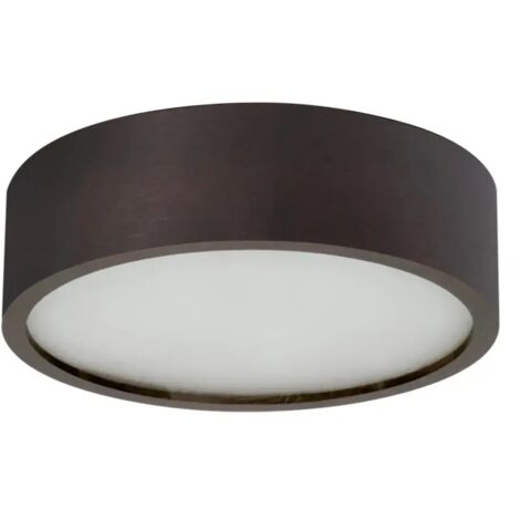 plafoniera lampada parete legno applique 275 mm wengè E27 tondo