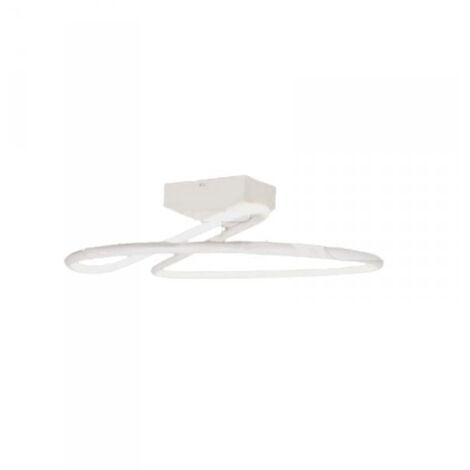 Plafoniera Lampadario LED 20W 2130LM Design Moderno Rotondo Spirale D250X130mm Colore Bianco 4000K SKU-6927