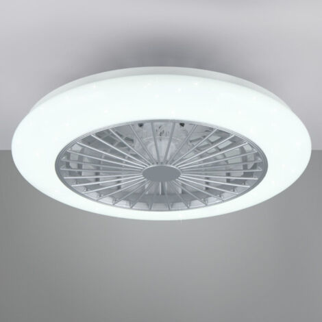 Plafoniera lampadario led 30W effetto stellato con ventilatore Stralsund Trio Light