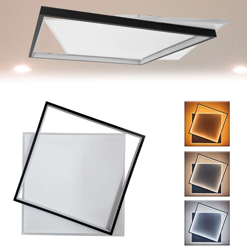 Plafoniera lampadario LED 36W /39W/48W Rotonda o quadrata , Colore Regolabile 3D 39 Watt