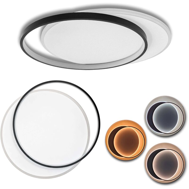 Plafoniera lampadario LED 36W /39W/48W Rotonda o quadrata , Colore Regolabile 3D 36 Watt