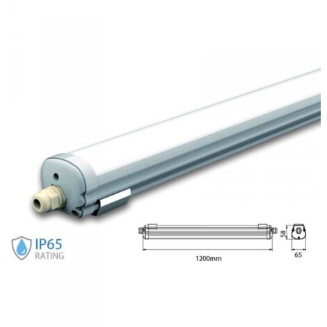 Plafoniera Led 120cm 36W 220V Bianco Neutro IP65 Tri Proof Led Lamp Light SKU-216285