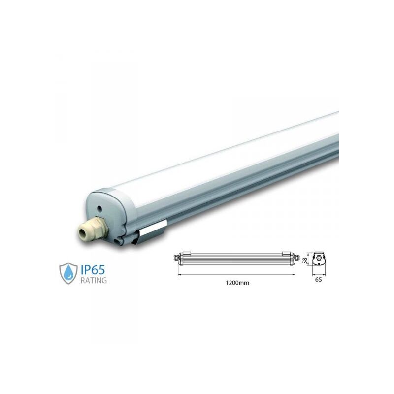 Image of Plafoniera Led 120cm 36W 220V Bianco Neutro IP65 Tri Proof Led Lamp Light SKU-216285