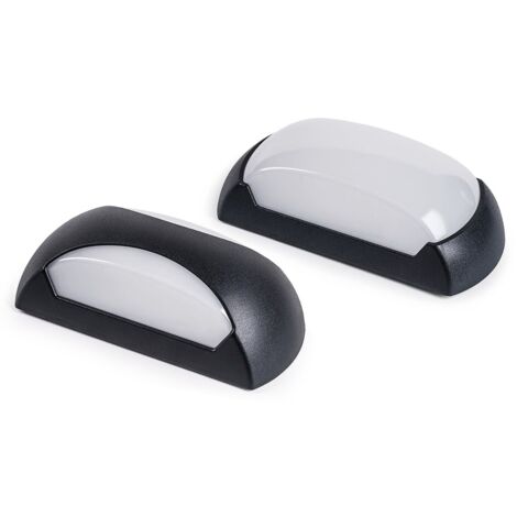 Plafoniera Led 12W 230V Ip65 Nero  4000K ( LAMPO cod. ELY12WNEBN )