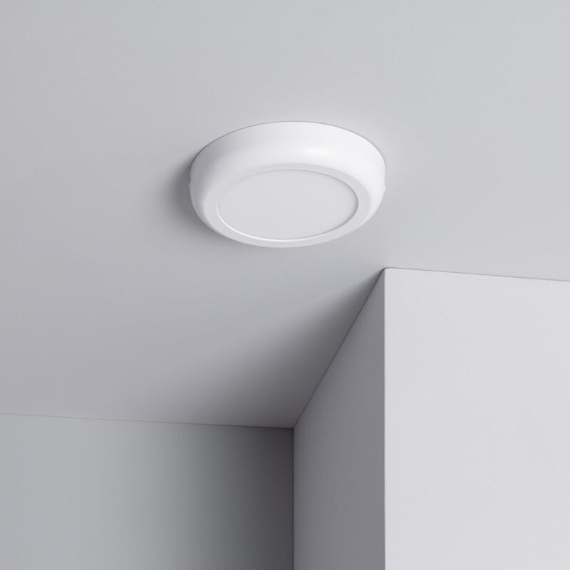 Plafoniera LED 12W Circolare Metallo Ø170 mm Design Bianco Bianco Caldo 3000K