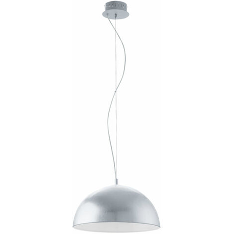 Plafoniera LED 18 watt soggiorno lampada a sospensione illuminazione argento Eglo 92951