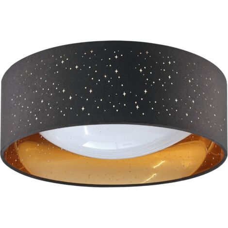 Plafoniera LED 18W 4000K Ø32cm nero-oro Tuluza Polux