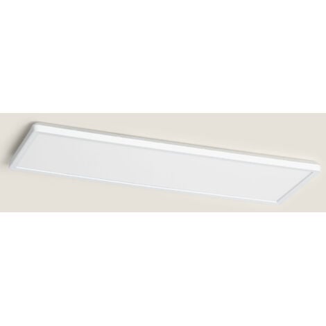 LEDKIA Plafoniera LED 24W Rettangolare SwitchCCT Selezionabile 580x200 mm Doppia Luce Selezionabile (Caldo-Naturale-Freddo)