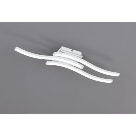 Plafoniera LED 3 bacchette, metallo, bianco, L 56 cm, Route