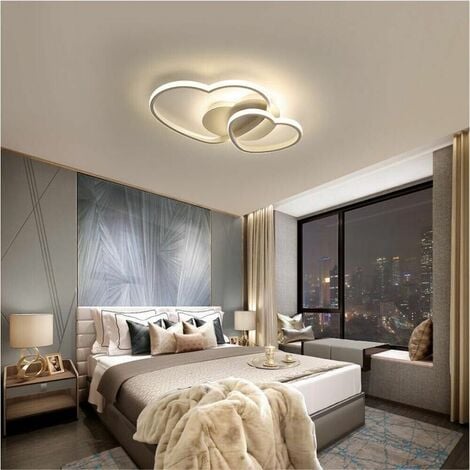 UNIVERSO Plafoniera Led 3 Cuori Lampadario 25 W Luce Calda Bianca Naturale Stile Moderno