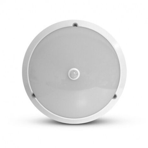 Plafoniera LED Ø300 x 100mm 18W RONDO Bianca - 3000K Bianco caldo - 1530 Lm - Rilevatore IR