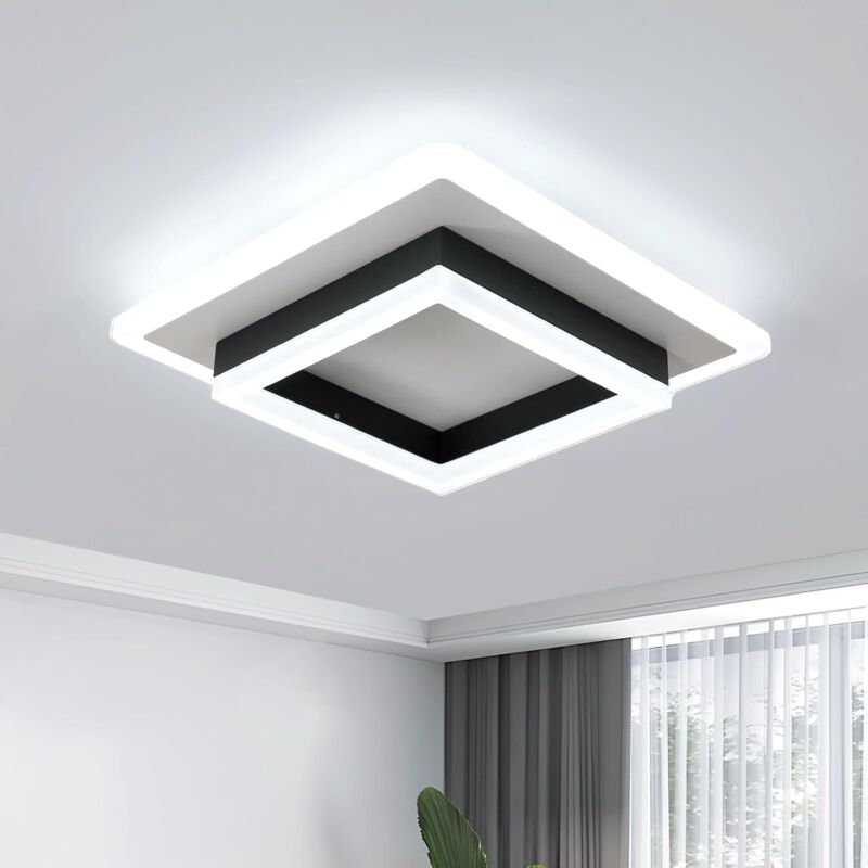 Image of Comely - Plafoniera a led da 30 w, plafoniera a led quadrata, plafoniera da incasso a soffitto 6500 k, plafoniera a risparmio energetico per sala da
