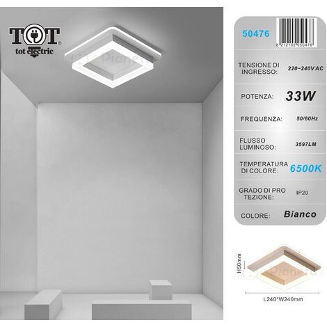 Plafoniera led soffitto luce fredda al miglior prezzo - Pagina 7