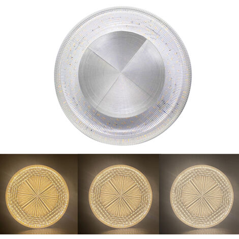 Plafoniera LED 50W semitrasparente effetto diamantato switch 2700k-3200k-4000k