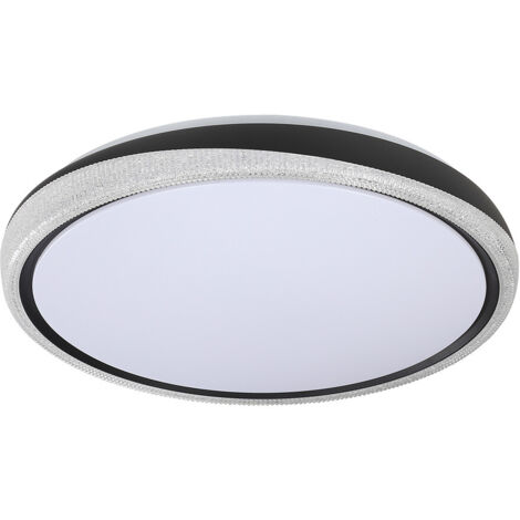 Plafoniera LED 72W 6480lm 3000-6000K 40cm Nero Dimmerabile Serie Charro