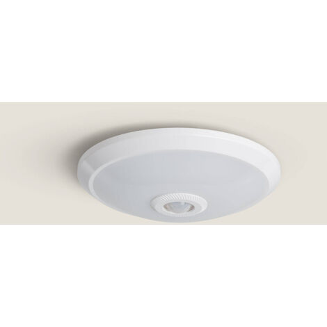 Plafoniera LED Circolare 2x E27 con Sensore di Movimento PIR e Design  Crepuscolare - Ledkia