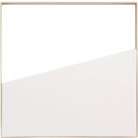"Plafoniera LED ALBA quadrata in metallo oro e bianco con funzione CCT 40 cm"