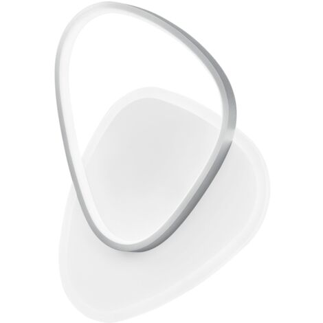 "Plafoniera LED AYRTON rotonda in alluminio nichel con funzione CCT 42W"