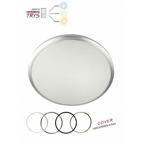 Plafoniera LED Cambiatono 32W Tonda Diametro 370 Tricolor