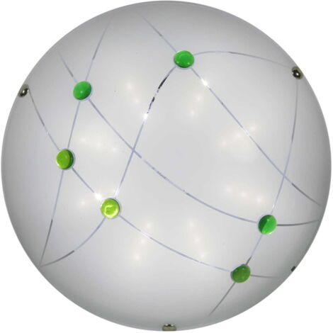 Plafoniera LED Candellux Duca 30cm vetro bianca 10W