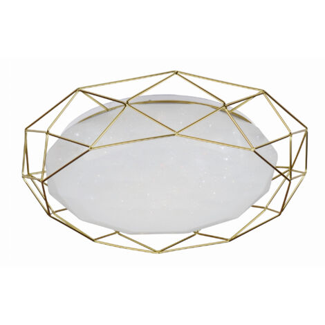 Plafoniera LED Candellux SVEN 43cm 24W 3000K oro bianco