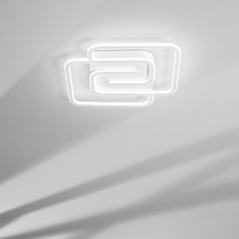 PLAFONIERA LED CAYMAN QUADRA 40W 49X49XH6CM BIANC.