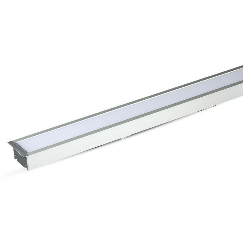 Image of V-tac - led Linear Light samsung chip - 40W Recessed Silver Body 4000K 1211x70x35mm