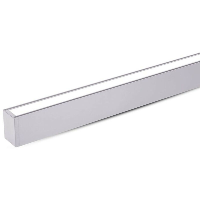 Image of Led linear light samsung chip - 60W hanging suspension silver body 4000K