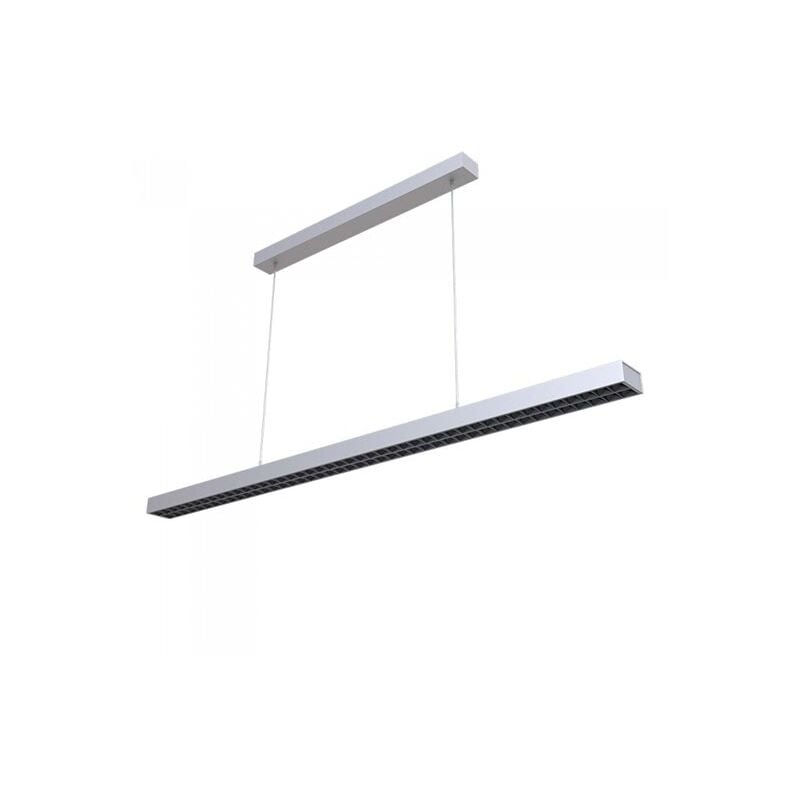 Plafoniera led Chip Samsung a Sospensione 60W Lineare Colore Argento 4000K - V-tac