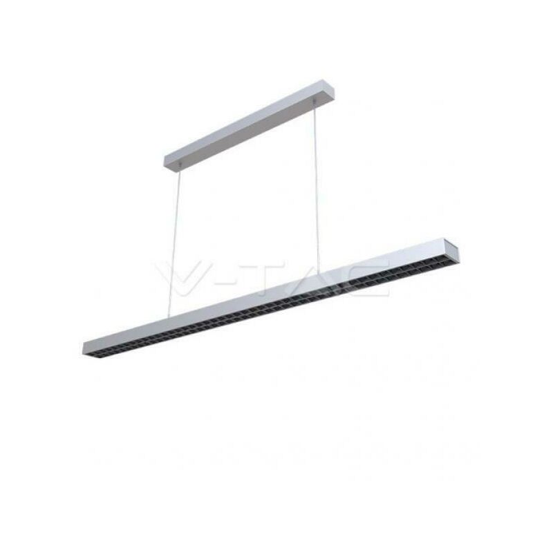 Image of Led Linear Light Samsung Chip - 60W Hanging Non Linkable Silver Body 4000K