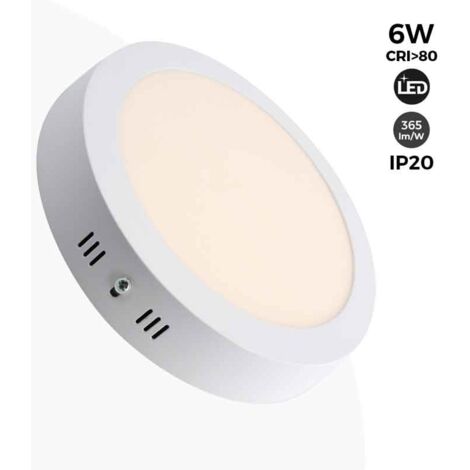 Plafoniera LED circolare 6W - Ø11,5cm - 365lm - Bianco Neutro