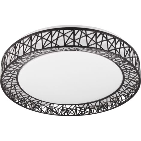 Plafoniera LED CLUSTER RL 48cm 40W telecomando nero