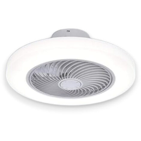 Plafoniera led con ventilatore 20w a 5 pale e 6 velocità aria calda e fredda con telecomando
