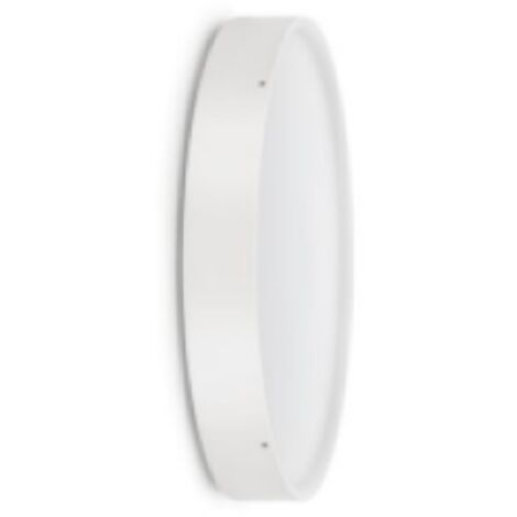 Plafoniera led da parete e soffitto per interni bianco ral 9010 4000k ip20 20w 1200 lm cri80 lombardo ll144000n