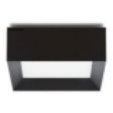 Plafoniera led da parete e soffitto per interni grigio ral 7021 4000k ip20 10w 481 lm cri80 lombardo ll134002n