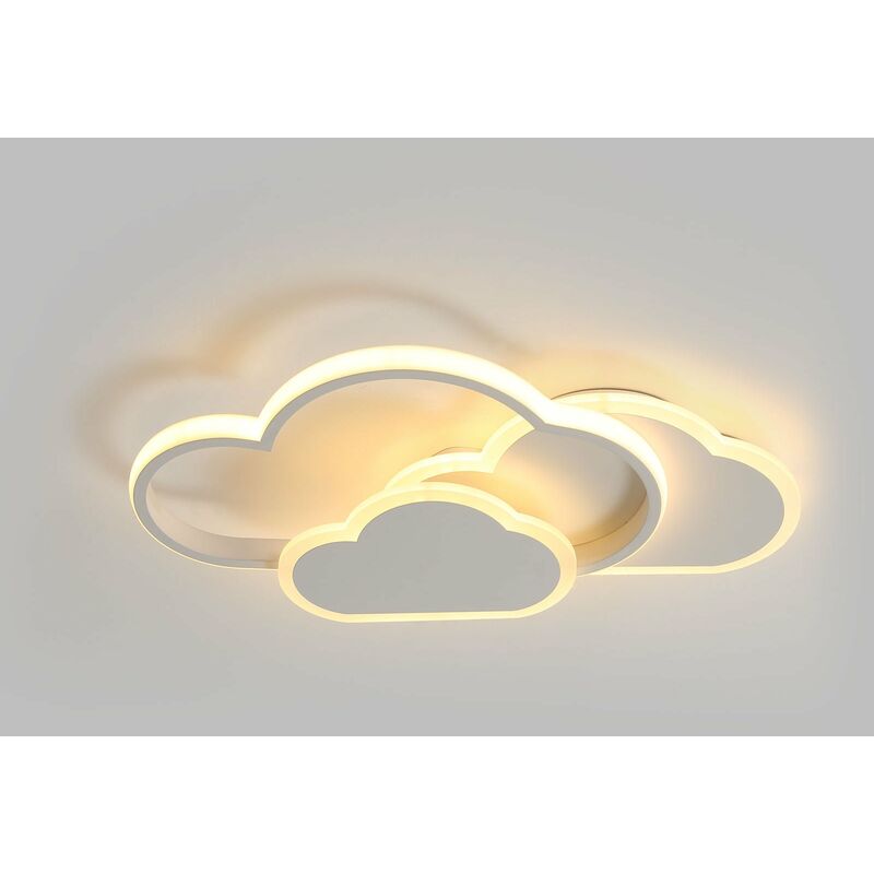 Image of Plafoniera led Design moderno Bianco Caldo 3000K Forme della nuvola creativa Lampada a Soffitto Per soggiorno, camera da letto, sala da pranzo,