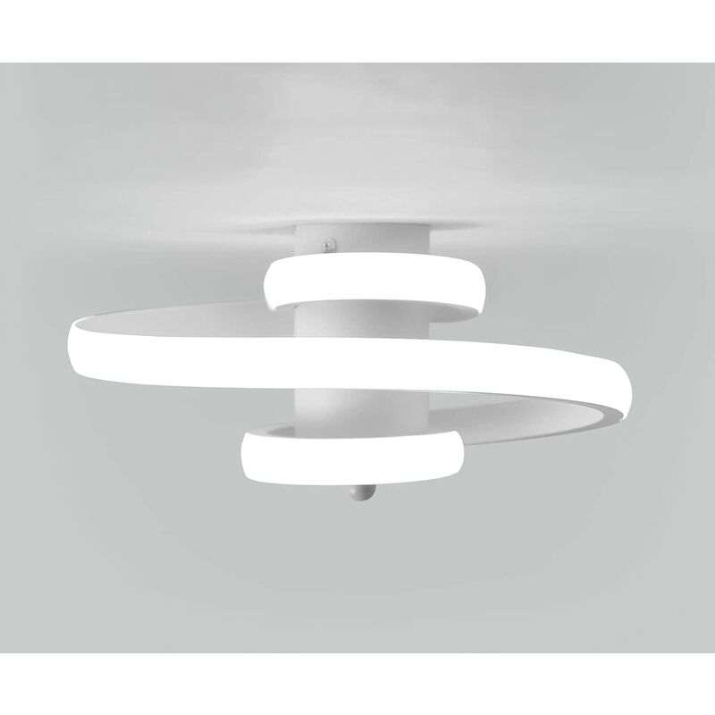 Image of Plafoniera led Design moderno Bianco Freddo 6000K 20W Spirale Lampada a Soffitto Per Cucina Sala da pranzo Camera da letto Corridoio Ingresso Balcone
