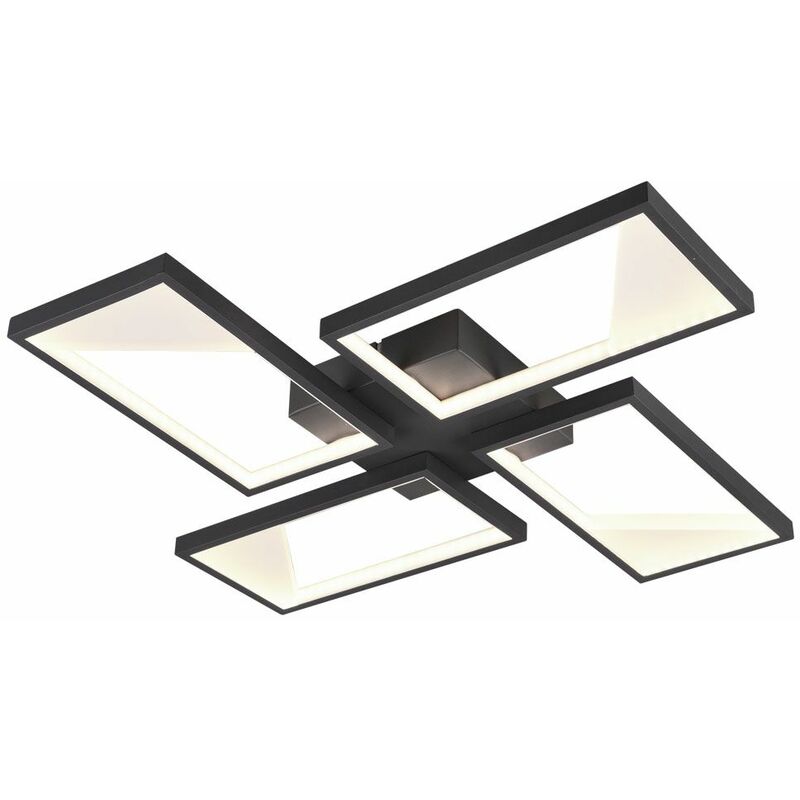 Image of Lampada da soffitto a led design soggiorno sala da pranzo illuminazione interruttore dimmer luce antracite Trio 623210442