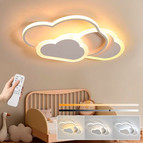Plafoniera LED dimmerabile da 42 W, lampada da soffitto LED a risparmio energetico con telecomando, 52 cm, 3 temperature di colore (3000 K-6000 K)