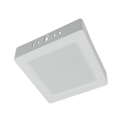 Plafoniera LED downlight quadrata bianca 12cm 6W 4000K