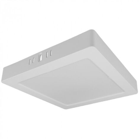 Plafoniera LED downlight quadrata bianca 24W 4000K Ecolight
