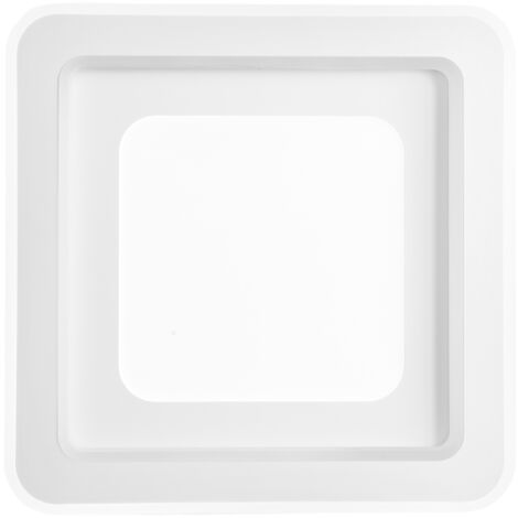 "Plafoniera LED DYGITAL quadrata in metallo bainco dimmerabile CCT e RGB con telecomando incluso 50 cm."