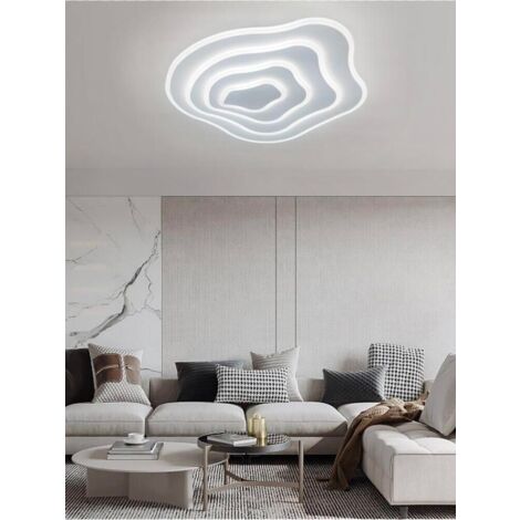 Plafoniera Led Effetto Onda 59 Watt Lampadario Da Soffitto Luce Bianca Pn28bf