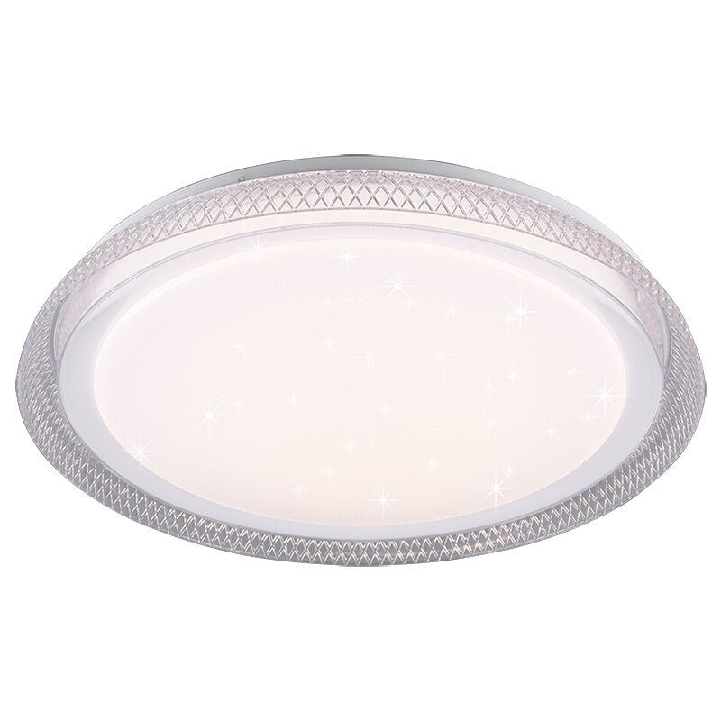 Image of Plafoniera Led Soffitto Interno effetto Stelle Moderna Bianco Heracles Gd Trio