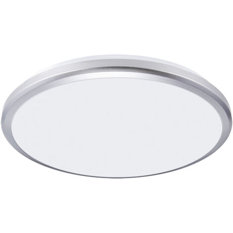 Plafoniera LED ermetica PLANAR 18W 4000K IP65 argento