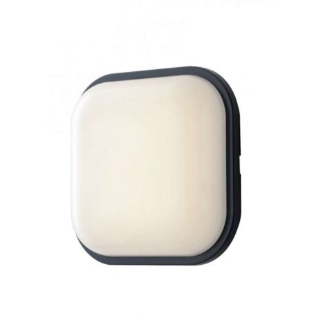 PLAFONIERA LED EVER ANTRACITE QUADRATA 28W3420LM CCT IP65 22 1X22 1X7 2CM