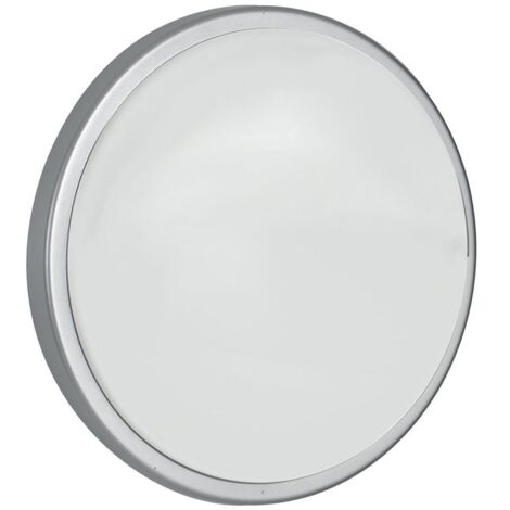 "Plafoniera LED EVER tonda argento 30W 4000K con sensore di movimento 30 cm."