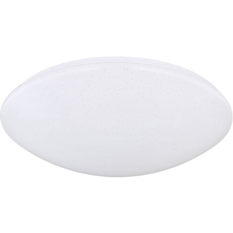 Plafoniera LED FONTI paralume in acrilico con effetto stella 24 watt bianco rotondo